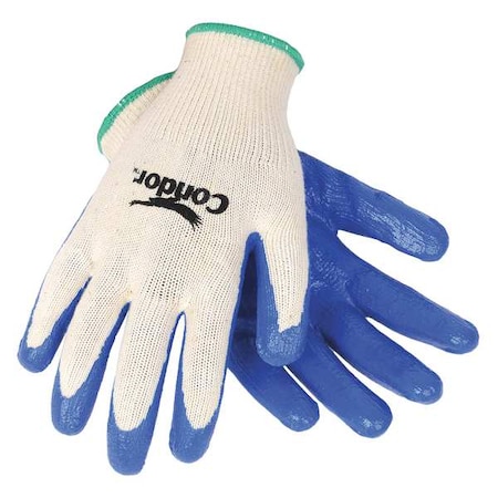 Coated Gloves, Nitrile, Smooth, Palm, 4 Abrasion Level, Black, XL (10) 1 PR