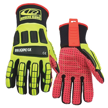 Glove,Impact Resistant,XL,Hi-Vis,Pr