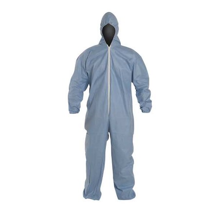 Coveralls, LG, 29 in Inseam, ProShield(R) 6 SFR, Zipper