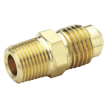 Strt, Brass, Flared 1/2 in, MNPT 1/4 in