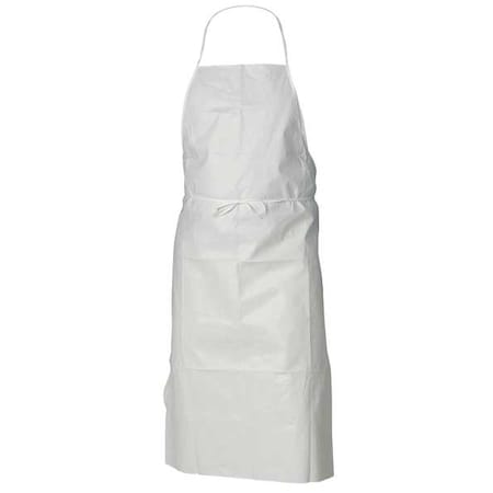 Disposable Apron, KleenGuard A40 Microporous Film Laminate, Bound, 1.5 mil, 40 in, White, Universal