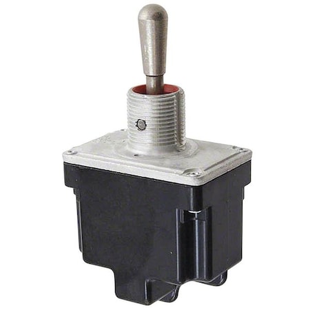 Toggle Switch, DPDT, 6 Connections, Momentary On/Maintained On/Momentary On, 1/2 hp, 10A at 277V AC