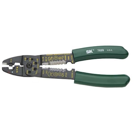 8 1/2 in Crimper w/Die 22 to 10 AWG