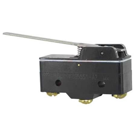 Snap Action Switch, Hinge, Lever Actuator, SPDT, 15 A at 240 V AC Contact Rating