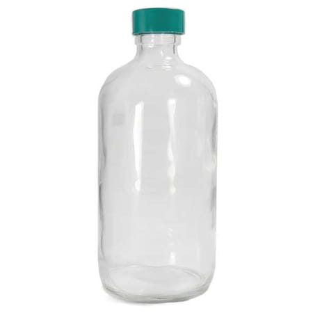 Boston Round Bottle,8 Oz., Narrow,PK24