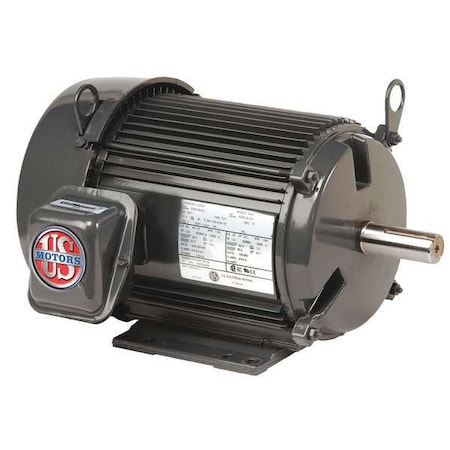 Three-Phase General Purpose Motor, 5 HP, 215T Frame, 208-230/460V AC Voltage, 1200 Nameplate RPM