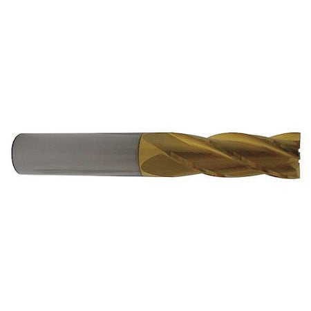 Carbide End Mill,Sq,1/4,3/4 Cut L