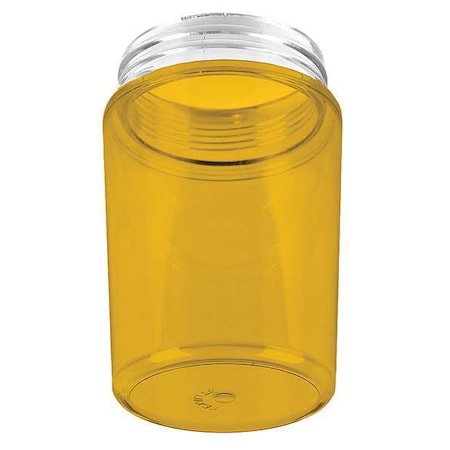 HazLoGlobe,3 1/2"L,3 1/2"W,5 1/4"H,Amber