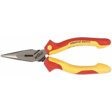 8 in Long Nose Plier,Side Cutter Soft Ergo Cushion Grip Handle