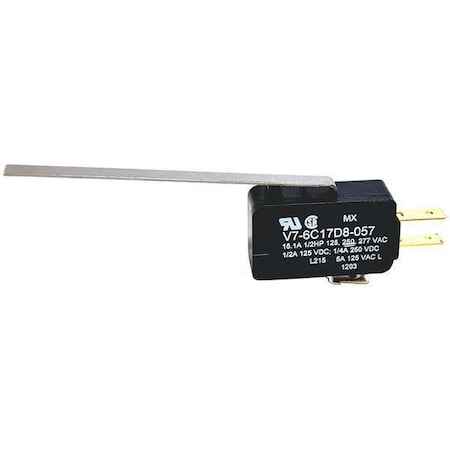 Miniature Snap Action Switch, Lever, Long Actuator, SPDT