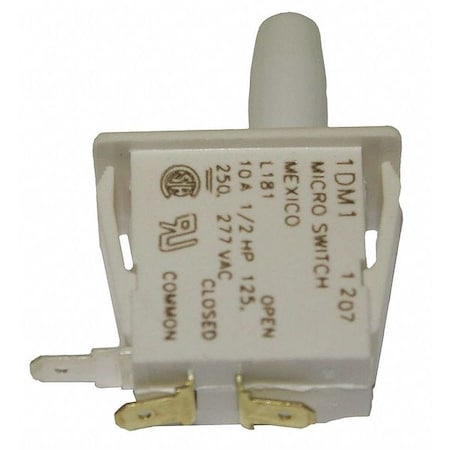 Snap Action Switch, Plunger Actuator, SPDT, 10 A at 240 V AC Contact Rating