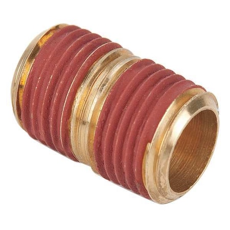 1/8" MNPT x 3/4" TBE Brass Close Pipe Nipple