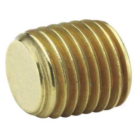 Brass Countersink Plug, MNPT, 1/2" Pipe Size