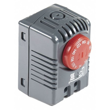 Thermostat,2-23/64" H,1-35/64" W,Gray