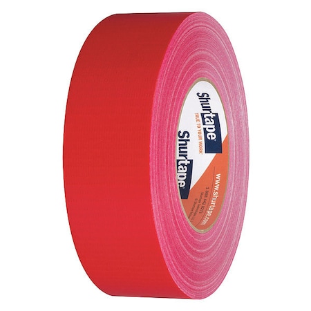 Duct Tape, Red, 60 yd L, 1-7/8 in W