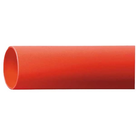 Adhesive Lined Heat Shrink Tube, Thin Wall, 3:1 I.D. Shrink Ratio, 0.75 in I.D. Before Shrinking, Red, 6 in, 10 PK