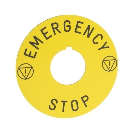 Pushbutton Legend Plate,Round