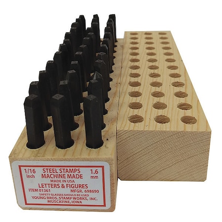 Hand Stamp Kit, Letter/Number Set