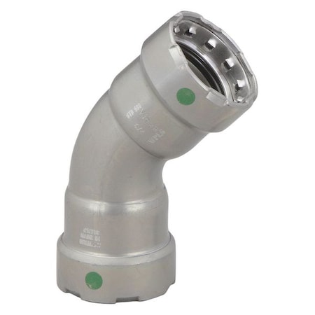 Viega MegaPress 45 elbow, 1-1/2" x 1-1/2"