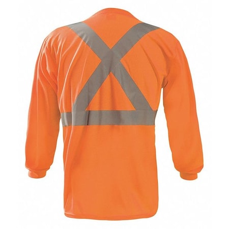 Long Sleeve T-Shirt, 2, R, Polyester, Orange, S