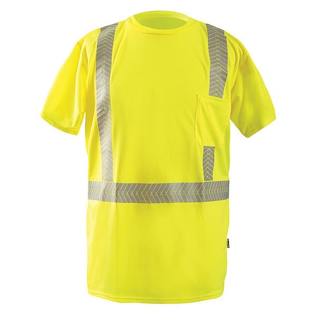 Unisex Long Sleeve T-Shirt, Polyester, Pullover, Yellow, L