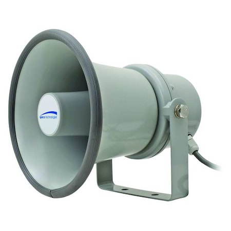 PA Weatherproof Speaker,7-1/4"D,Aluminum