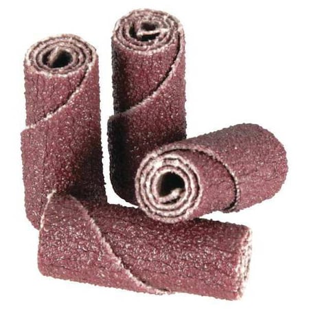 Cartridge Roll,1in. L,80 Grit,1/2in. dia