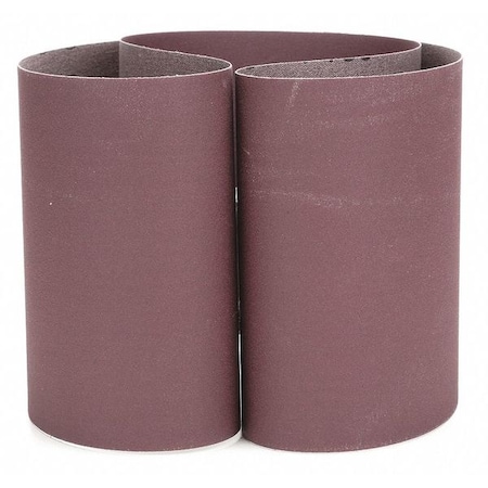 Sanding Belt, 6 in W, 48 in L, Coated, Aluminum Oxide, P180 Grit, Not Applicable, 341D, Brown