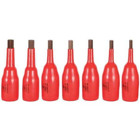 Insulated Socket Bit Set,7 pc.