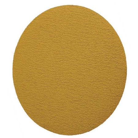 Hook-and-Loop Sanding Disc, 5" Dia, No Hole, Aluminum Oxide, 150 Grit, Open Coat Type, 255L