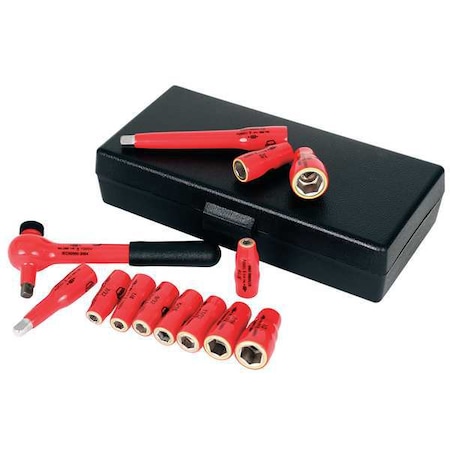 Insulated Socket Wrench Set,13 pc.