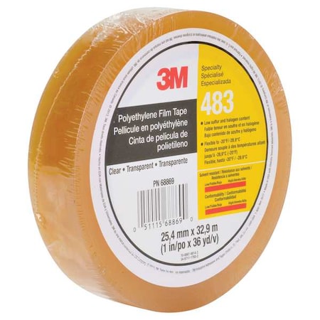 Sealing Tape, Transparent, 36 yd L, 1 in W