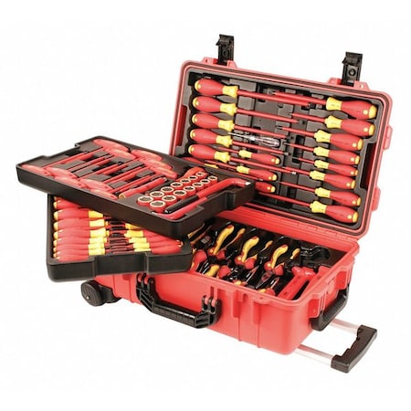 80 pc Insulated Tool Set, SAE, Rolling Tool Case