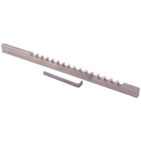 3/16" B High Speed Steel Keyway Broach With 1 Shim