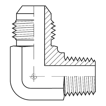 Hose Adapter,3/8",JIC,1/4",BSPT