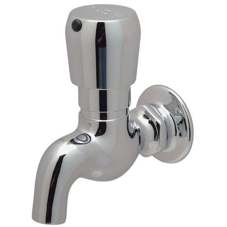 Metering Single Hole Mount, 1 Hole Low Arc Bathroom Faucet, Polished chrome