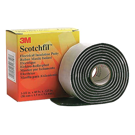 Electrical Tape, Blk, 1-5/8 yd L, PK12