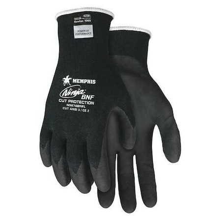 Cut Resistant Coated Gloves, Cut Level A3 ,Nitrile ,Sandy ,M 1 PR