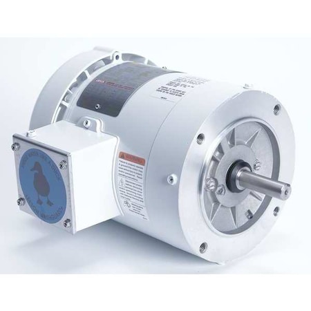 Washdown Motor,8-15/16 in. L Less Shaft