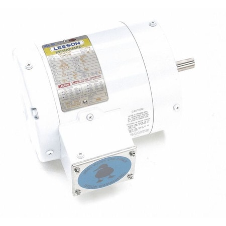 Washdown Motor,1/2 HP,3-Phase,56C Frame