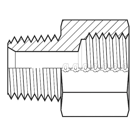 Hose Adapter,9/16",Metric,3/8