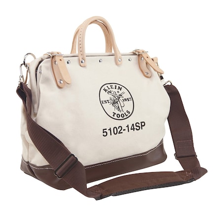Tool Bag, Brown, Canvas, 10 Pockets