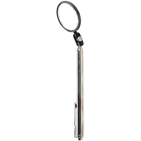 Telescoping Mirror,Glass,1-1/2 In,24 L