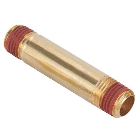 1/2" MNPT x 1-1/2" TBE Brass Long Pipe Nipple