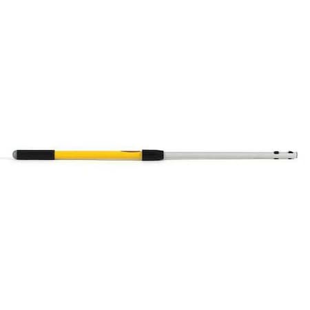 20" to 40" Push In Extension Handle, Yellow, Aluminum