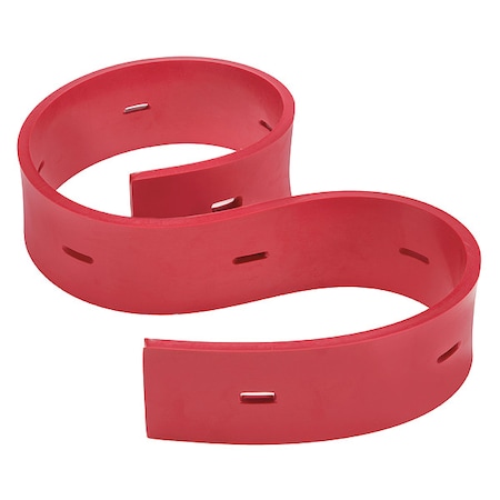 Rear Squeegee Blade,Rubber,Red