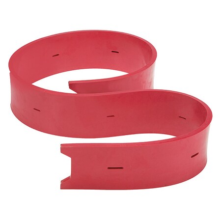 Rear Squeegee Blade,Rubber,Red
