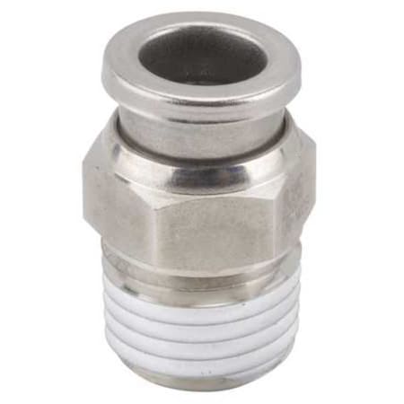 1/4" Tube x R(PT) SS Male Adapter