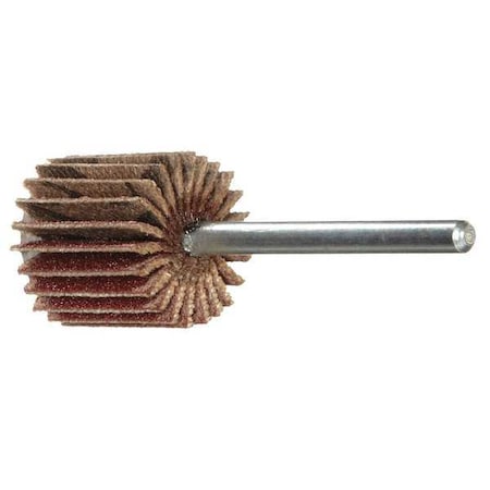 Flap Wheel, 3/4 Dia, 5/8 W, Shk 1/8, 80