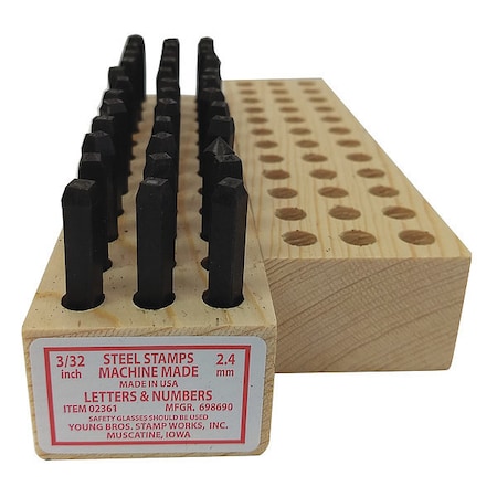Hand Stamp Kit, Letter/Number Set
